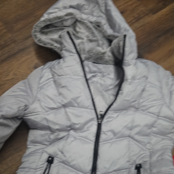 Nautica Jackets & Blazers - Silver NAUTICA  PUFFER Hooded Jacket
